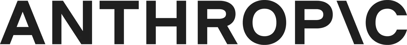 The Anthropic wordmark logo
