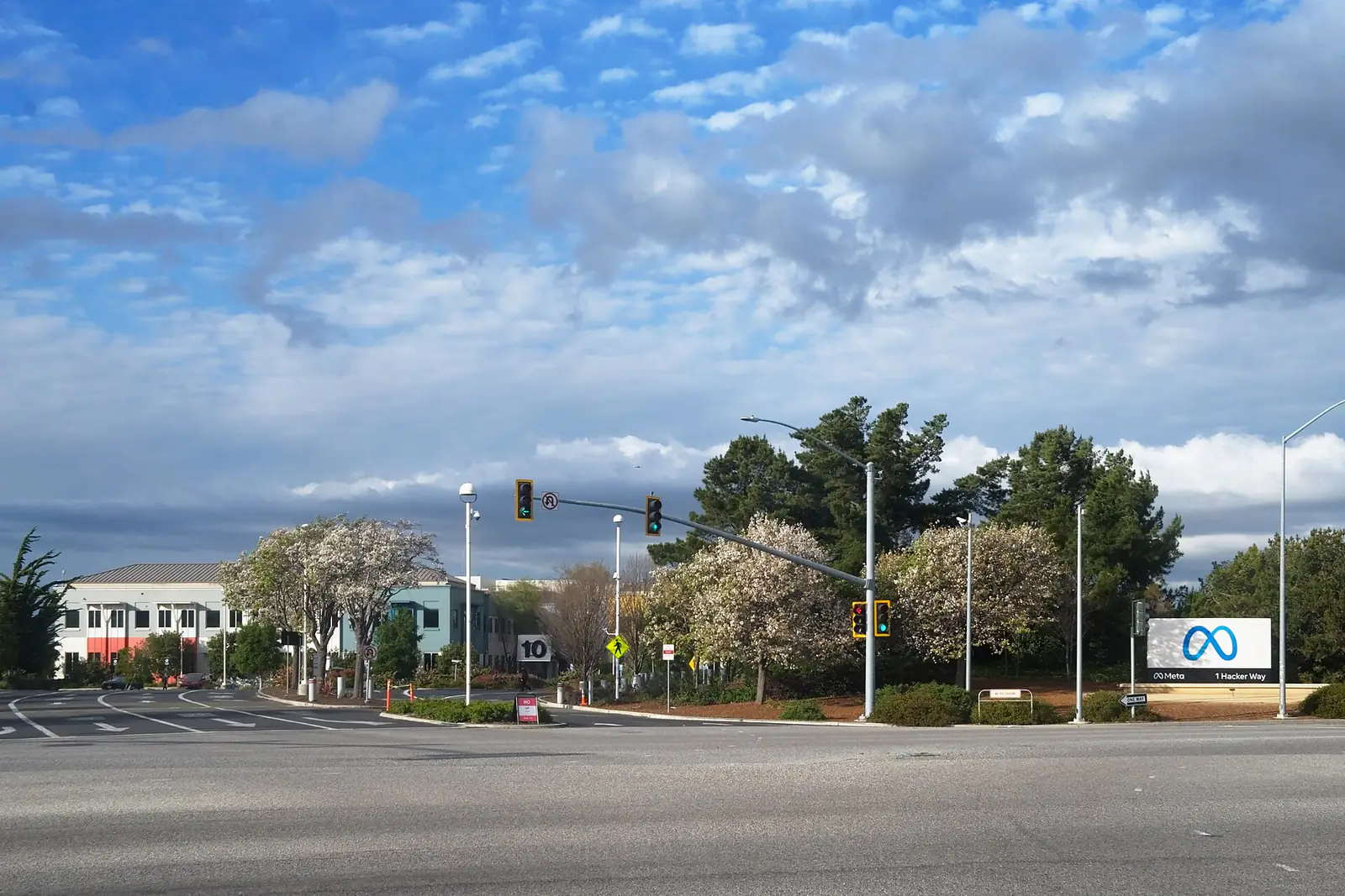 Meta Platforms headquarters buildings in Menlo Park, California